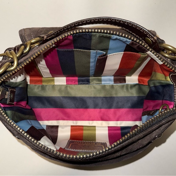 🤎RARE NEW COACH LEGACY SIGNATURE EMBOSSED SUEDE SHOULDER BAG 65TH ANNIVERSARY🤎 - Picture 6 of 13